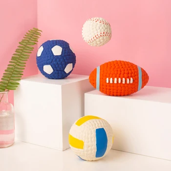 Durable Latex Pet Squeak Toy Rugby Style Mini Small Medium Large Dog Interactive Toy Chew Pet Dog Toy
Durable Latex Pet Squeak Toy Rugby Style Mini Small Medium Large Dog Interactive Toy Chew Pet Dog Toy