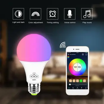 LED Light Bulb LED Lamp LED Bulb Durable Super Bright WIFI Control RGBW 6.5W Party Home Decoration Wireless Bar
LED Light Bulb LED Lamp LED Bulb Durable Super Bright WIFI Control RGBW 6.5W Party Home Decoration Wireless Bar