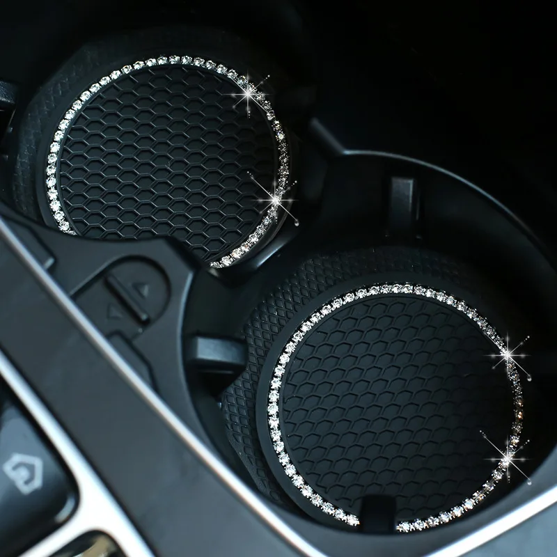2pcs Non-slip Car Diamond Water Cup Pad Rhinestone 7cm Silicon Mat for Bottle Holder Coaster Auto Interior Accessories
2pcs Non-slip Car Diamond Water Cup Pad Rhinestone 7cm Silicon Mat for Bottle Holder Coaster Auto Interior Accessories