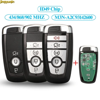 Jingyuqin Remote Smart Car Key 434/868/902MHz ID49 Chip For Ford Mondeo Mustang Fusion F-250/350/450/550 2017 M3N-A2C93142600 
Jingyuqin Remote Smart Car Key 434/868/902MHz ID49 Chip For Ford Mondeo Mustang Fusion F-250/350/450/550 2017 M3N-A2C93142600