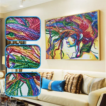 New DIY Diamond Painting Diamond Painting "Abstract Colorful Hair Women" Needlework Crafts Diamond Embroidery Home Decor Gift 
New DIY Diamond Painting Diamond Painting "Abstract Colorful Hair Women" Needlework Crafts Diamond Embroidery Home Decor Gift