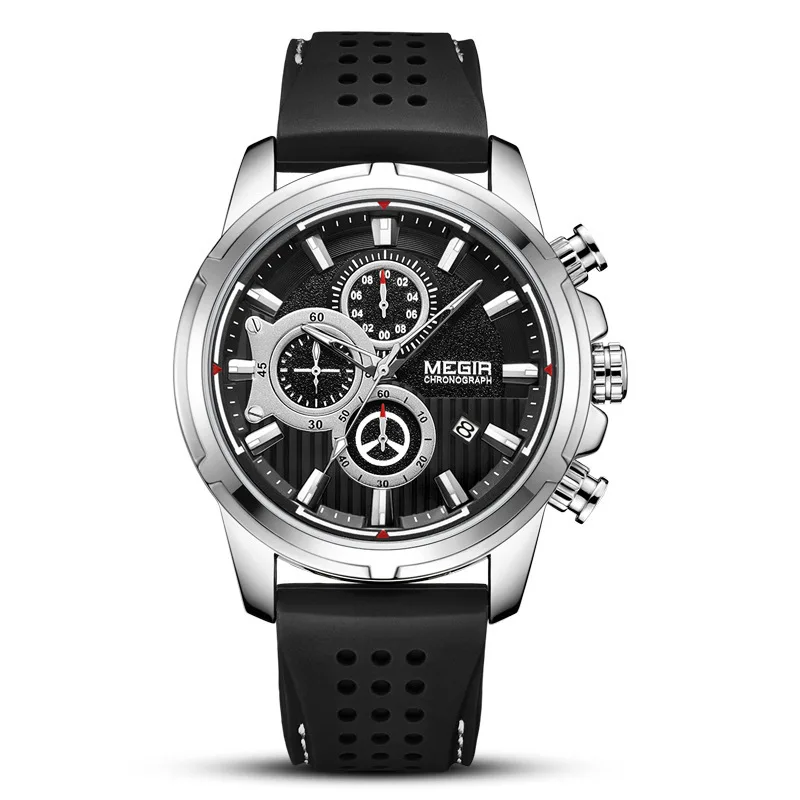 Megir Watch Quartz 2019 Brand MEN'S Watch Multi-functional Large Dial Fashion & Sports Watch
