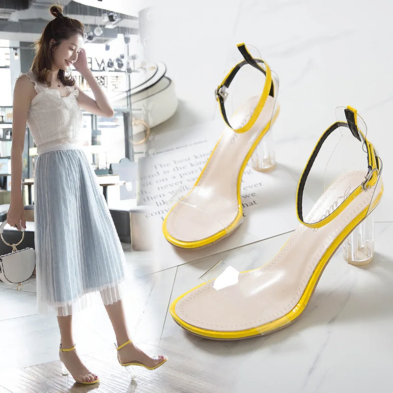 A- line New Style with Fairy Women's Summer 2019 Sandals Korean-style Transparent Petite Korean Style Version Pu Chunky-Heel Pee
A- line New Style with Fairy Women's Summer 2019 Sandals Korean-style Transparent Petite Korean Style Version Pu Chunky-Heel Pee