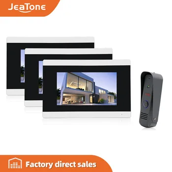 Jeatone 7 " Touch-Screen TFT LCD Monitor Video Door phone Intercom System With Night Vision HD Outdoor Camera for Home Security
Jeatone 7 " Touch-Screen TFT LCD Monitor Video Door phone Intercom System With Night Vision HD Outdoor Camera for Home Security
