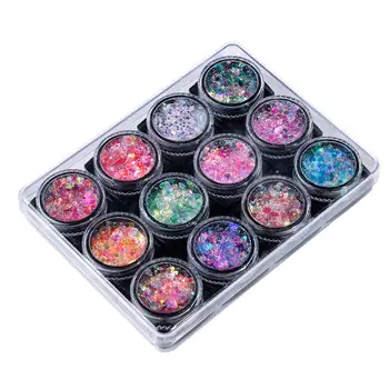 12 bottles Nail Art Glitter 3D Gel Nail Glitter 12 colors Nail Glitter Sequins Powder For Nail Art Glitter Eye Decoration
12 bottles Nail Art Glitter 3D Gel Nail Glitter 12 colors Nail Glitter Sequins Powder For Nail Art Glitter Eye Decoration