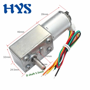 HYS DC 6V 12V 24V Encoder Gear Motor Reducer DC 12 Volt V Mini Electric Reverse DC12V 6/10/23/30/40/90/150rpm Motors JGY370
HYS DC 6V 12V 24V Encoder Gear Motor Reducer DC 12 Volt V Mini Electric Reverse DC12V 6/10/23/30/40/90/150rpm Motors JGY370
