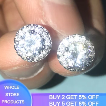 YANHUI Fine Female Small Round Stud Earrings Vintage 925 Sterling Silver Wedding Jewelry Zirconia Diamond Earrings For Women
YANHUI Fine Female Small Round Stud Earrings Vintage 925 Sterling Silver Wedding Jewelry Zirconia Diamond Earrings For Women