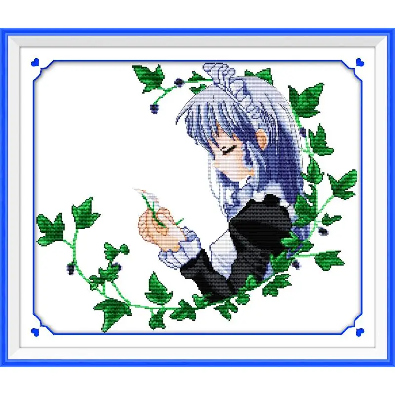 Joy Sunday Counted Printed on Canvas Leaf Beauty Portrait Painting 11CT 14CT DMS Precise Printed Pattern DIY Embroidery Sets
Joy Sunday Counted Printed on Canvas Leaf Beauty Portrait Painting 11CT 14CT DMS Precise Printed Pattern DIY Embroidery Sets