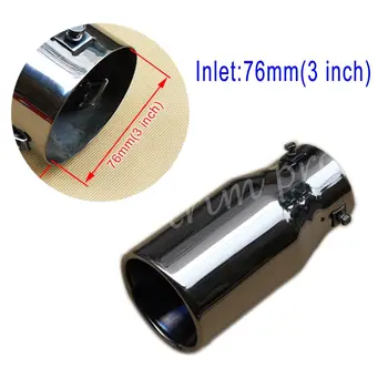Steel Universal 76mm 3 Inch Inlet Tail Muffler Exhaust Rear Pipe End Tip Cover Decoration Accessories
Steel Universal 76mm 3 Inch Inlet Tail Muffler Exhaust Rear Pipe End Tip Cover Decoration Accessories