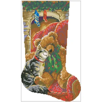 TOP Christmas hug socks patterns Counted Cross Stitch 11CT 14CT 18CT DIY Cross Stitch Kit Embroidery Needlework Sets
TOP Christmas hug socks patterns Counted Cross Stitch 11CT 14CT 18CT DIY Cross Stitch Kit Embroidery Needlework Sets