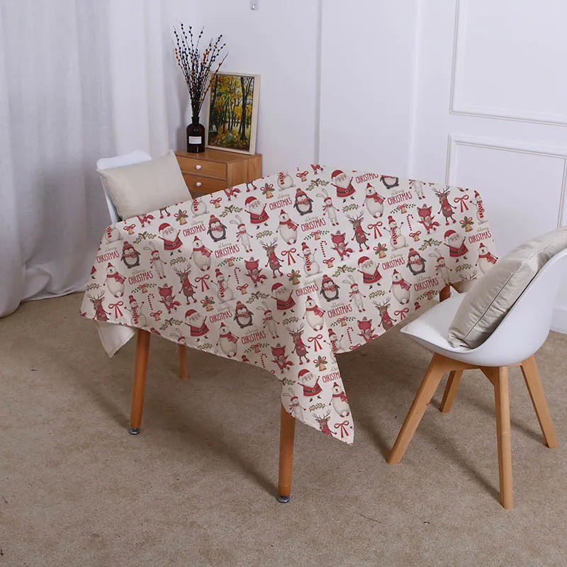 Christmas watercolor Animal elk bird cartoon character Snowman Waterproof linen table cloth Decoration tablecloth for table cove
Christmas watercolor Animal elk bird cartoon character Snowman Waterproof linen table cloth Decoration tablecloth for table cove