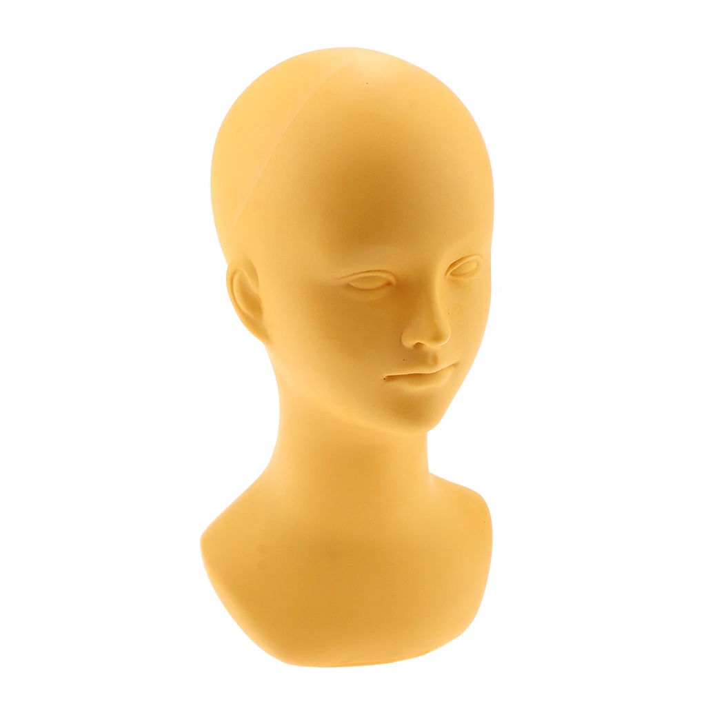 PVC Short Wig Display Mannequin Head Makeup Manikin Head Model For Hat Cap Glass PVC Short Wig Display Mannequin Head Makeup Manikin Head Model For Hat Cap Glass
