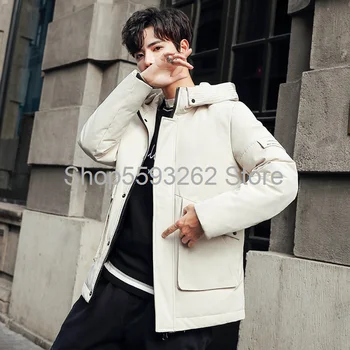 2020 Winter trend tooling hooded cotton jacket men's short white duck down thick cold men's down jacket tide
2020 Winter trend tooling hooded cotton jacket men's short white duck down thick cold men's down jacket tide