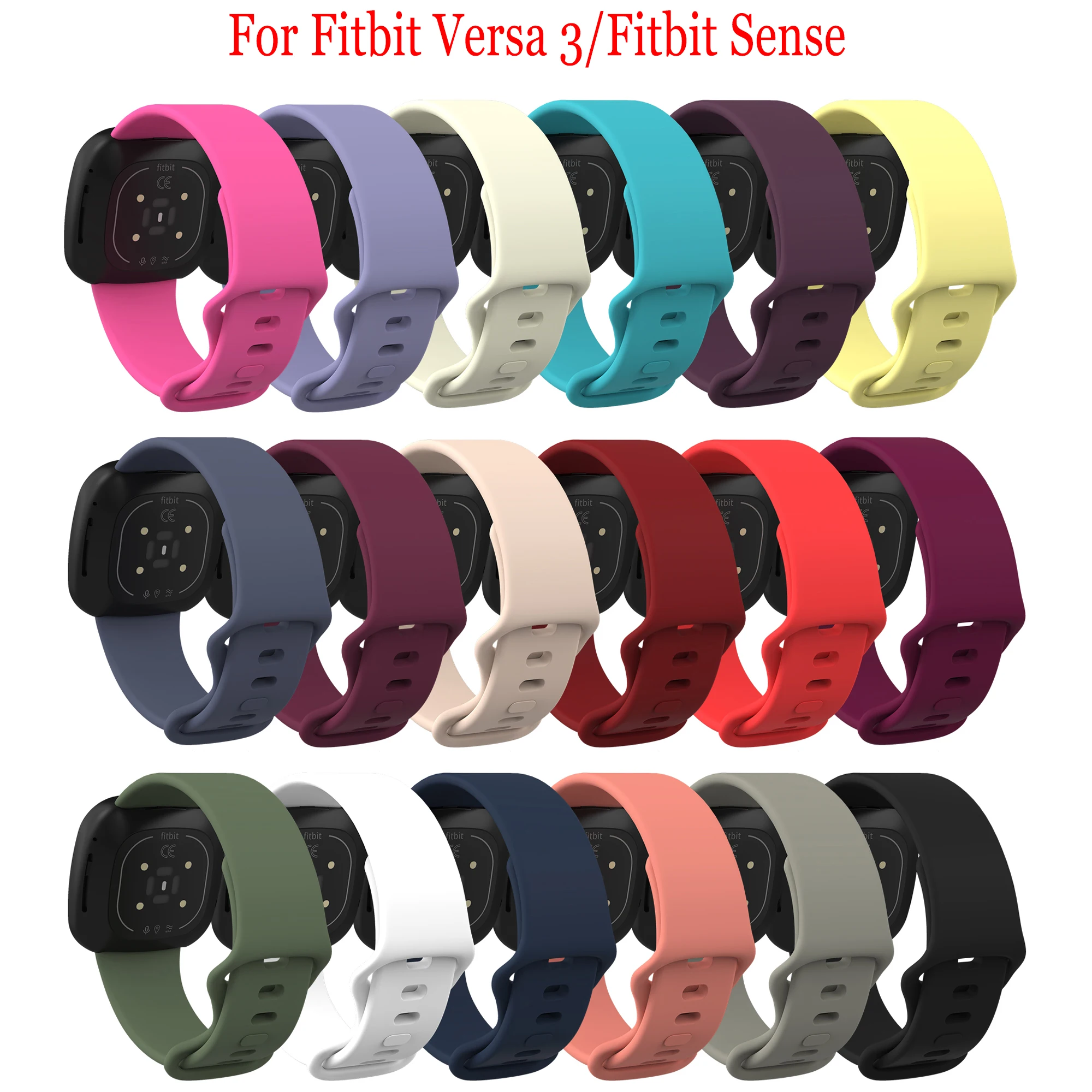 Silicone Original Wristband Straps Compatible With For Fitbit Versa 3/Fitbit Sense Band Replace Smart Sport Watch Strap Bracelet
Silicone Original Wristband Straps Compatible With For Fitbit Versa 3/Fitbit Sense Band Replace Smart Sport Watch Strap Bracelet