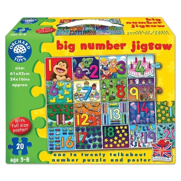 The United Kingdom Orchard Toys Board Game Big NUMBER Large Digital Puzzle Parent And Child Children'S Educational Toy Learning
The United Kingdom Orchard Toys Board Game Big NUMBER Large Digital Puzzle Parent And Child Children'S Educational Toy Learning