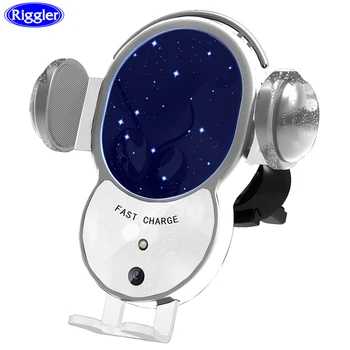 Automatic Three Linkage Wireless Charge Car Phone Holder Qi 10W Fast Charger for Iphone 11pro max/11 pro/11 XS XR Samsung S10
Automatic Three Linkage Wireless Charge Car Phone Holder Qi 10W Fast Charger for Iphone 11pro max/11 pro/11 XS XR Samsung S10