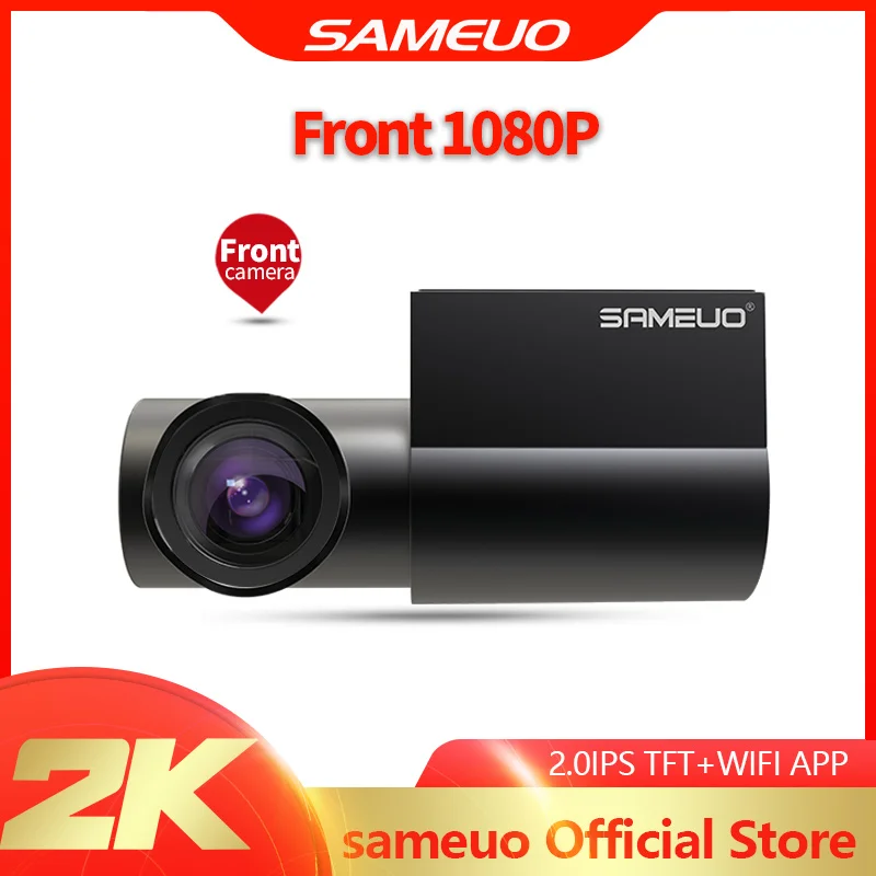 SAMEUO U800 Dash Cam WiFi GPS камера Фронтальная и задняя мини Hidde full hd 1080P супер ночное видение