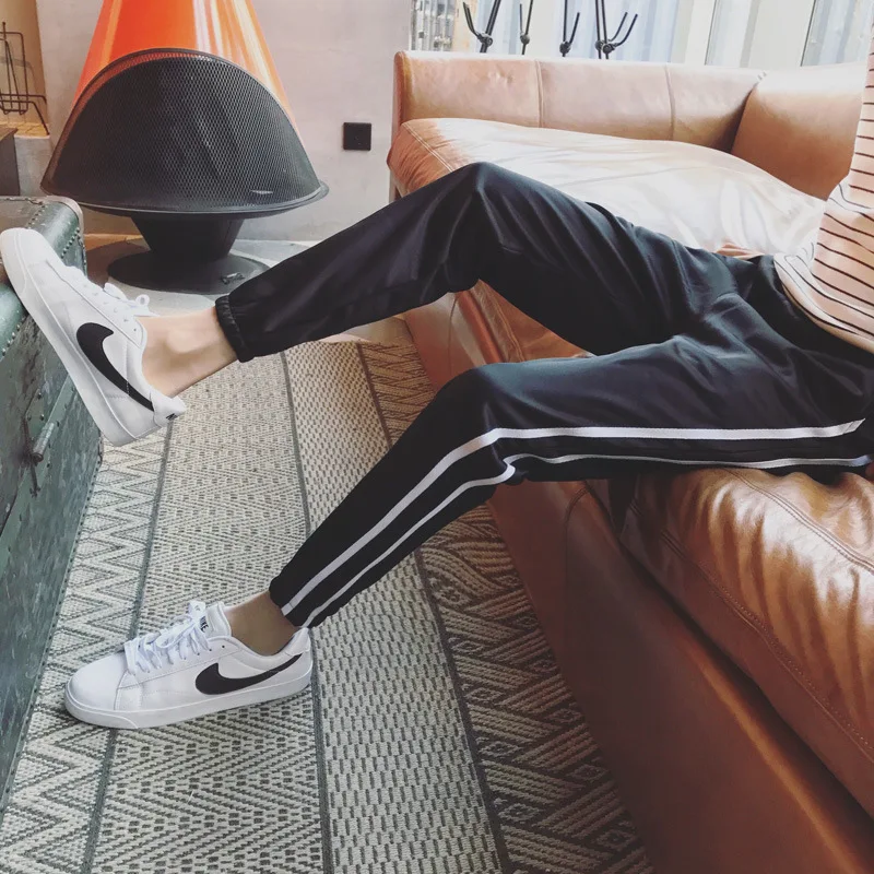 Men Skinny Casual 2 Rod Slim Fit Elastic Beam Leg Skinny Pants Sports Health Trousers Hot Selling Hair
Men Skinny Casual 2 Rod Slim Fit Elastic Beam Leg Skinny Pants Sports Health Trousers Hot Selling Hair