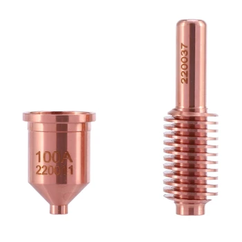 100PCS 220011 Plasma nozzle tips + 100PCS 220037 nozzle compatible Cutting Torch 1650 Consumables
100PCS 220011 Plasma nozzle tips + 100PCS 220037 nozzle compatible Cutting Torch 1650 Consumables