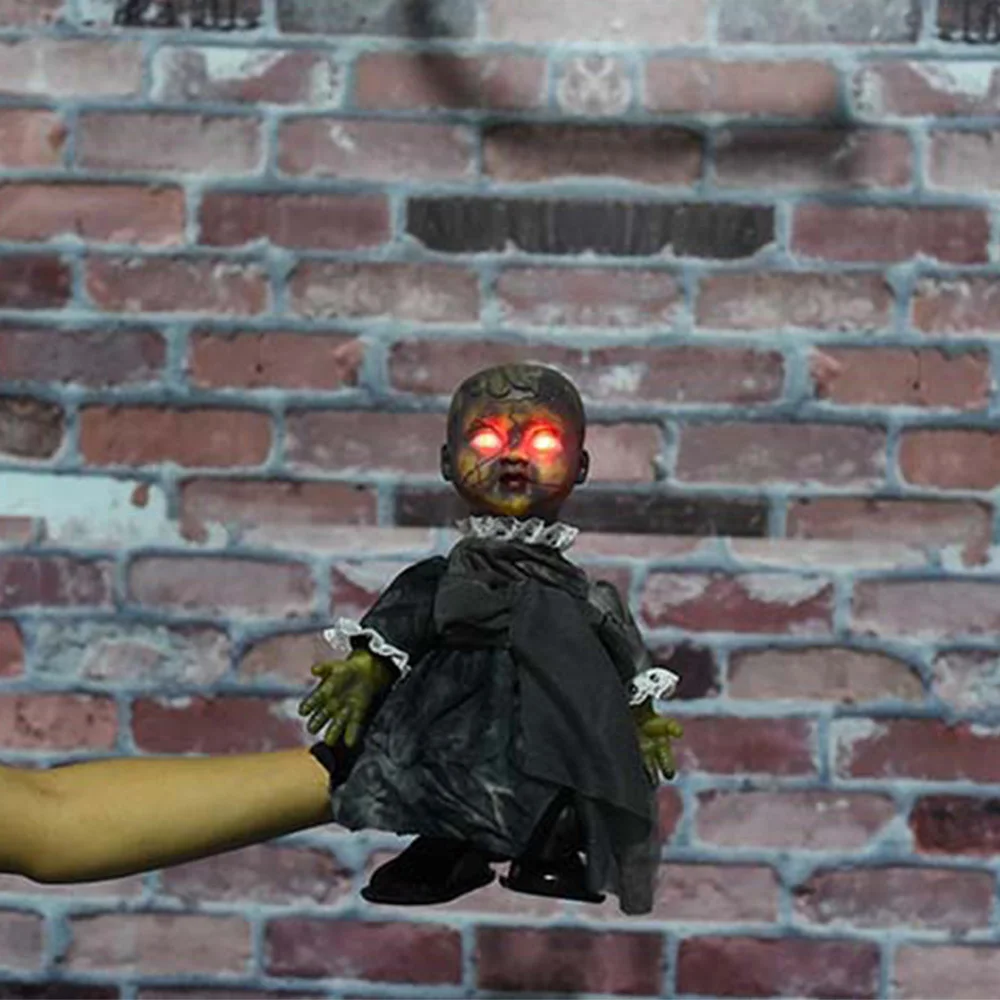 Horror 34cm Doll Party Gift Electric Glowing Walking Doll Toys Creepy Halloween Ghost Props Halloween Decoration
Horror 34cm Doll Party Gift Electric Glowing Walking Doll Toys Creepy Halloween Ghost Props Halloween Decoration