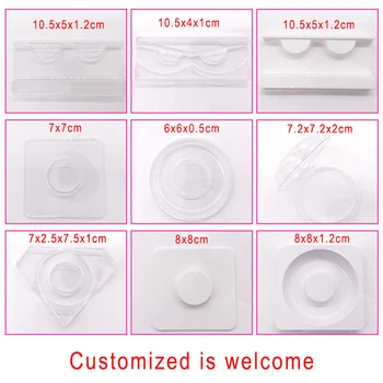 Wholesale 100 pcs/pack Clear Lash Trays Plastic Mink Lashes Holder Eyelash Tray for Eyelash Packaging Box Diamond Case
Wholesale 100 pcs/pack Clear Lash Trays Plastic Mink Lashes Holder Eyelash Tray for Eyelash Packaging Box Diamond Case