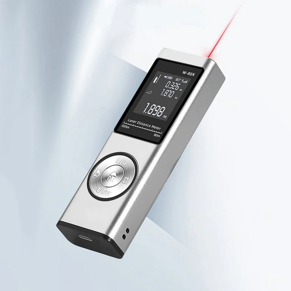 Laser Distance Meter Portable USB Charging Rangefinder Handheld Distance Measuring Meter Digital Laser Rangefinder Measurer Tool
Laser Distance Meter Portable USB Charging Rangefinder Handheld Distance Measuring Meter Digital Laser Rangefinder Measurer Tool