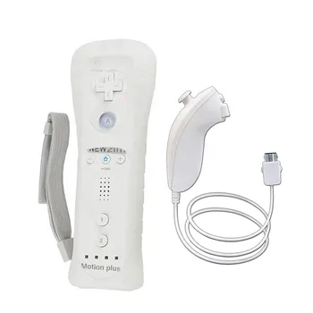 For Nintend Wii 2 In 1 Motion Plus Wireless Bluetooth GamePad Remote Controller For Wii Nunchuck Remote Controle Joystick Joypad
For Nintend Wii 2 In 1 Motion Plus Wireless Bluetooth GamePad Remote Controller For Wii Nunchuck Remote Controle Joystick Joypad