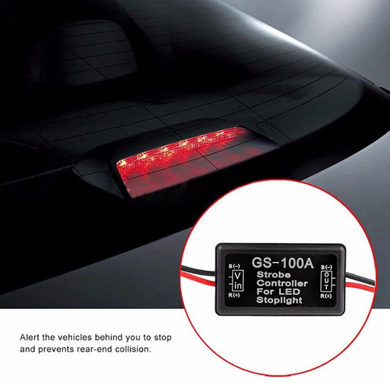 Hot sale 1pc Car LED GS-100A Flasher Module Brake Stop Light Lamp 12V Flash Strobe Controller
Hot sale 1pc Car LED GS-100A Flasher Module Brake Stop Light Lamp 12V Flash Strobe Controller