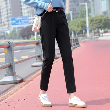 Thick Woolen Pants 2019 Autumn Winter Warm Women Trousers High Waist Pantalon Femme Casual Female Harem Pants Sashes WP126 
Thick Woolen Pants 2019 Autumn Winter Warm Women Trousers High Waist Pantalon Femme Casual Female Harem Pants Sashes WP126