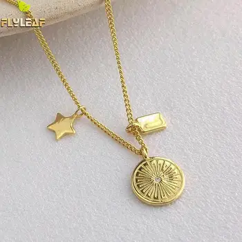 18k Gold Star Sun Rays ZirconRound Necklaces & Pendants Real 925 Sterling Silver Necklace For Women Fine Jewelry Flyleaf
18k Gold Star Sun Rays ZirconRound Necklaces & Pendants Real 925 Sterling Silver Necklace For Women Fine Jewelry Flyleaf