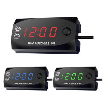 Digital Voltmeter E-clock DC 6V-30V Panel Amp Volt Voltage Current Meter Tester Detector LED Display Auto Car IP67 Waterproof
Digital Voltmeter E-clock DC 6V-30V Panel Amp Volt Voltage Current Meter Tester Detector LED Display Auto Car IP67 Waterproof