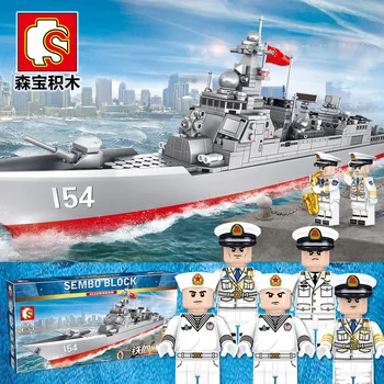 633PCS Sembo 105711 Military Series naval destroyer 52D Ship Model Set Building Blocks Bricks Toys For Children Christmas Gifts
633PCS Sembo 105711 Military Series naval destroyer 52D Ship Model Set Building Blocks Bricks Toys For Children Christmas Gifts