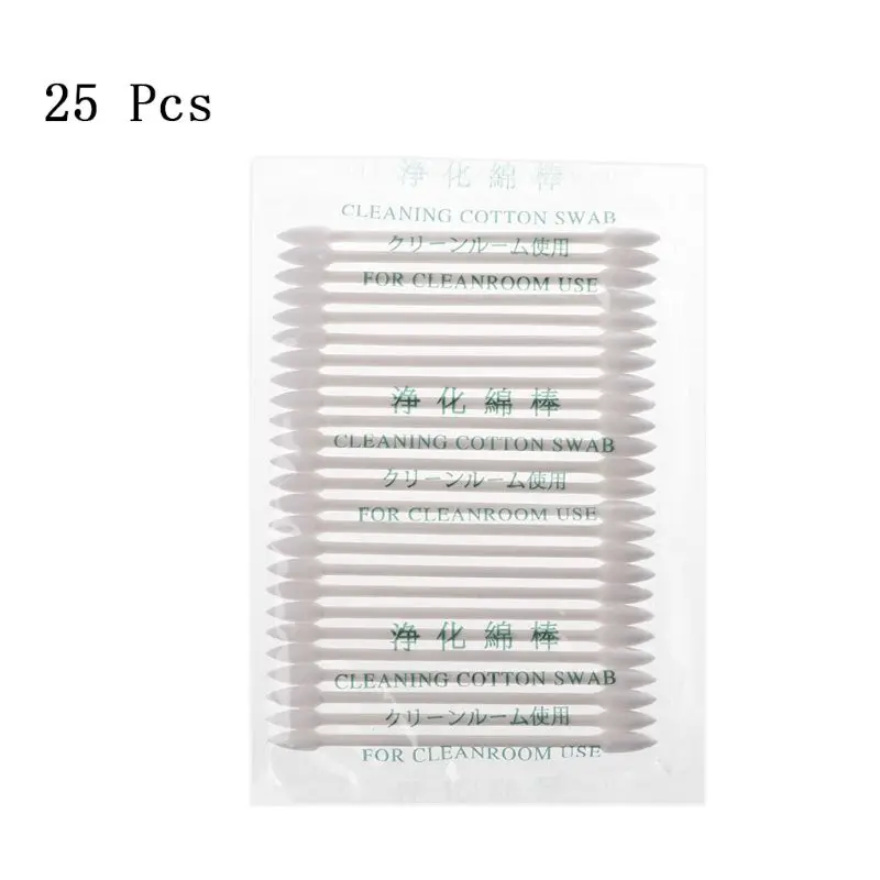 

25pcs Cotton Disposable Stick Cleaning Tool for AirPods Earphone Smart Phone Tablet Charge Port USB Port