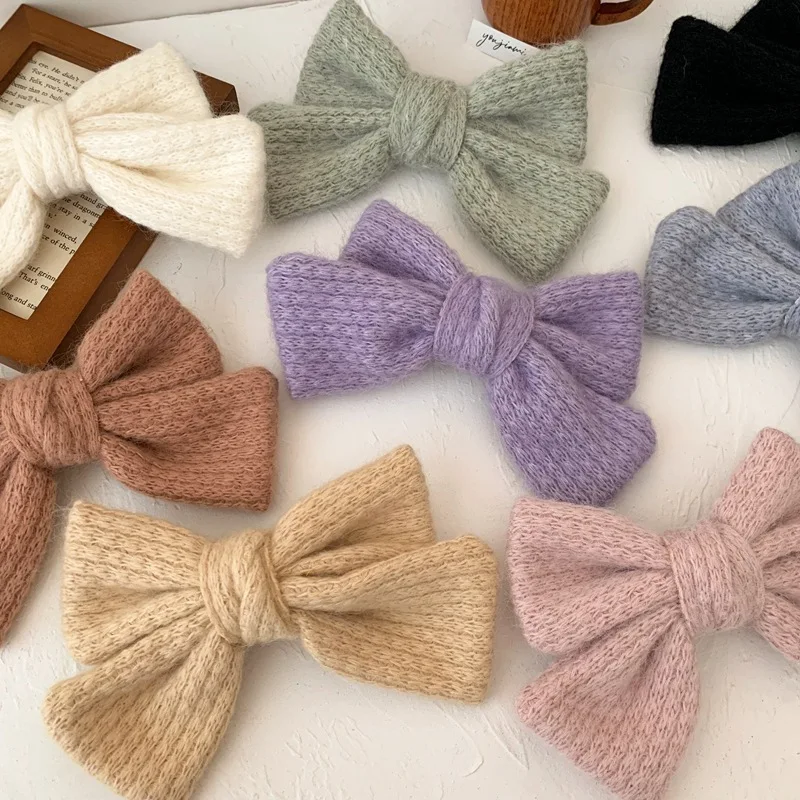 Women Girls Cute Wool Bow Barrettes Hair Ornament Clip Solid Color Sweet Hairpins Winter Warm 2020 Fashion Hair Accessories
Women Girls Cute Wool Bow Barrettes Hair Ornament Clip Solid Color Sweet Hairpins Winter Warm 2020 Fashion Hair Accessories