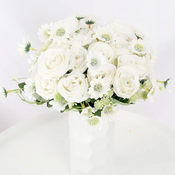 Beautiful Roses Artificial Flowers High Quality for Wedding Home Decoration Silk Fake Flower DIY Party Decor Accessories White
Beautiful Roses Artificial Flowers High Quality for Wedding Home Decoration Silk Fake Flower DIY Party Decor Accessories White