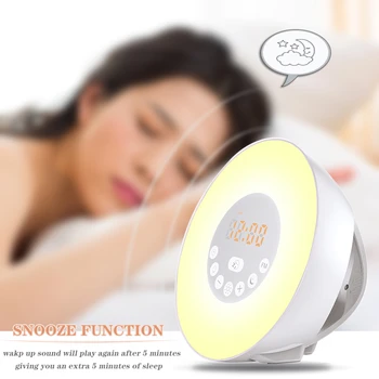 Led Alarm Clock Bedside Atmosphere Light Intelligent Simulation Sunrise Wake-up Light Sunset Sleepless Night Light Colorful
Led Alarm Clock Bedside Atmosphere Light Intelligent Simulation Sunrise Wake-up Light Sunset Sleepless Night Light Colorful