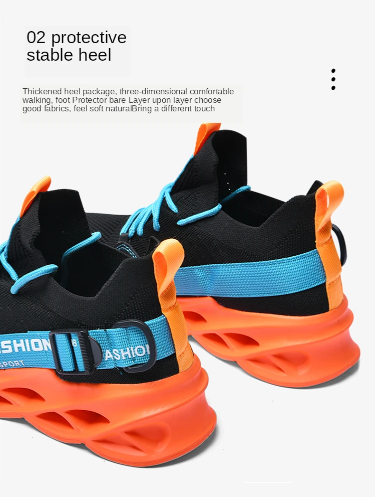 Men's shoes breathable fly weaving 2020 yezi hot style shoes trendy casual knife peak shoes summer sports running shoes me