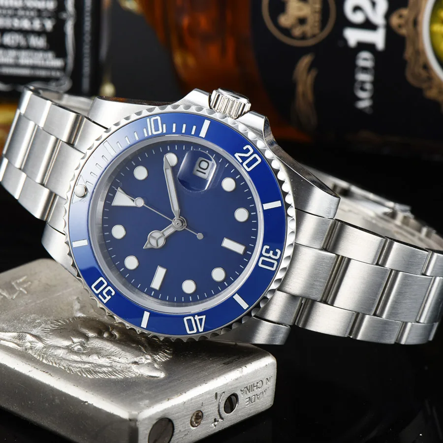 Men's automatic mechanical watch luminous swimming waterproof single calendar luxury stainless steel watch 40MM LLS4
Men's automatic mechanical watch luminous swimming waterproof single calendar luxury stainless steel watch 40MM LLS4