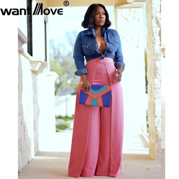 Women pants 2019 winter Wantmove sexy splice solid casual plus size fake two-leg wide-leg pants WM1012
Women pants 2019 winter Wantmove sexy splice solid casual plus size fake two-leg wide-leg pants WM1012