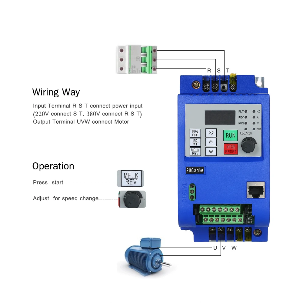 Hot 3phase Adjustable Speed Inverter VFD Frequency Converter 1.5KW/2.2KW 220V Mini Variable Frequency for Motor Controller
Hot 3phase Adjustable Speed Inverter VFD Frequency Converter 1.5KW/2.2KW 220V Mini Variable Frequency for Motor Controller