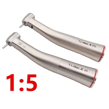 Push button 1:5 contra angle increasing high speed handpiece Ti Max X95/X95L inner water spray air turbine
Push button 1:5 contra angle increasing high speed handpiece Ti Max X95/X95L inner water spray air turbine