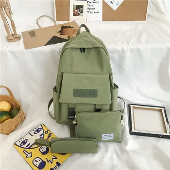 ALLKACI 3Pcs/set Casual Women Backpack Canvas Book Bags Preppy Style School Back Bags for Teenage Girls Composite Bag New -5657
ALLKACI 3Pcs/set Casual Women Backpack Canvas Book Bags Preppy Style School Back Bags for Teenage Girls Composite Bag New -5657