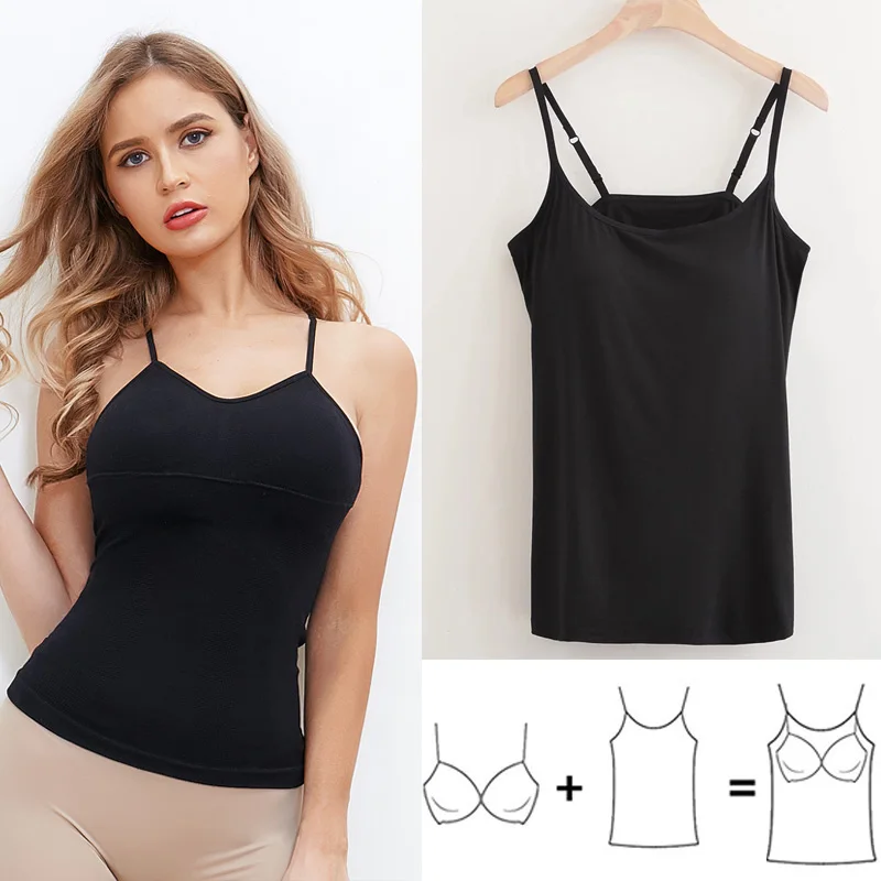 2019 New Padded Bar Tank Top Women Summer Casual Camisoles Sexy V Neck Tank Top T-shirt Female Camis Fashion Spaghetti Strap Top
2019 New Padded Bar Tank Top Women Summer Casual Camisoles Sexy V Neck Tank Top T-shirt Female Camis Fashion Spaghetti Strap Top
