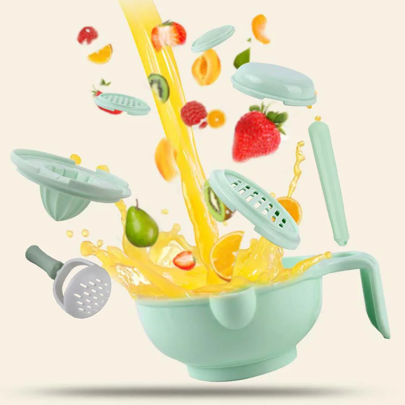 Baby Food Grinding Machine Manual Food Grinding Bowl Baby Fruit Puree Cooking Machine Auxiliary Food Tool Multi Function Set
Baby Food Grinding Machine Manual Food Grinding Bowl Baby Fruit Puree Cooking Machine Auxiliary Food Tool Multi Function Set