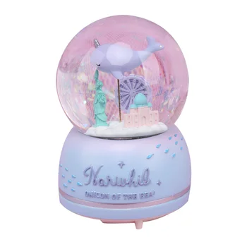 European Modern Design Lovely Narwhals Crystal Ball Figurines Birthday Gifts Home Decoration Accessories Music Box Ornament
European Modern Design Lovely Narwhals Crystal Ball Figurines Birthday Gifts Home Decoration Accessories Music Box Ornament