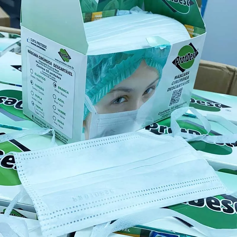 ProtDesc Disposable Face Mask With Elastic Ear Loop 3 Ply For Blocking Dust Air Pollution Protection Pack Of 50PCS (Strap Style)
ProtDesc Disposable Face Mask With Elastic Ear Loop 3 Ply For Blocking Dust Air Pollution Protection Pack Of 50PCS (Strap Style)