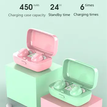 XG21 Mini TWS Bluetooth 5.0 Noise Reduction Music HiFi In-Ear Wireless Sport Earbuds Earphones With Display charging Box 
XG21 Mini TWS Bluetooth 5.0 Noise Reduction Music HiFi In-Ear Wireless Sport Earbuds Earphones With Display charging Box