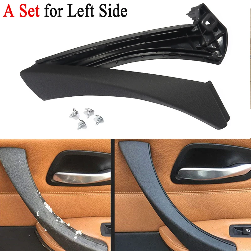 MagicKit Car Inner Handle Interior Door Panel Pull Trim Cover Gray Beige Black left Right For BMW 3 series E90 E91 Sedan 04-12 
MagicKit Car Inner Handle Interior Door Panel Pull Trim Cover Gray Beige Black left Right For BMW 3 series E90 E91 Sedan 04-12