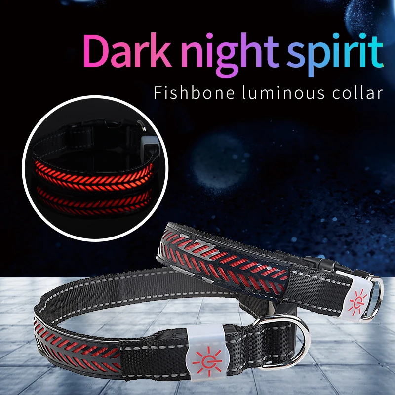 Electronics New Led Dog Collar Personalized Fishbone Pattern Luminous Dog Collar Light Pitbull German Shepherd Labrador Products
Electronics New Led Dog Collar Personalized Fishbone Pattern Luminous Dog Collar Light Pitbull German Shepherd Labrador Products