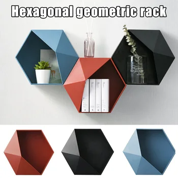 Geometric Hexagonal Storage Shelf Nordic Wall Bracket Floating Shelf Display Stand Pot Holder I88
Geometric Hexagonal Storage Shelf Nordic Wall Bracket Floating Shelf Display Stand Pot Holder I88